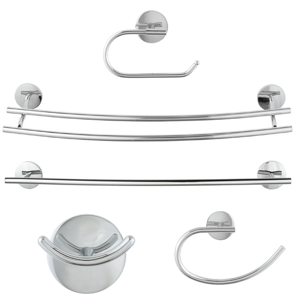 Laloo 9600 PS- 6 Bar Swivel Towel Holder - Polished Stainless