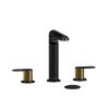 Riobel widespread faucet black and gold
