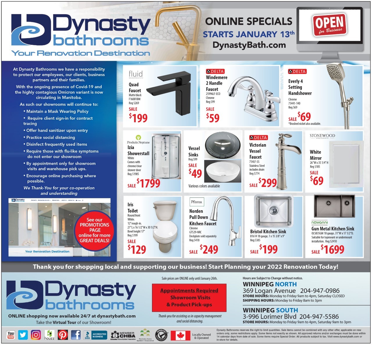 Dynasty online sale ad