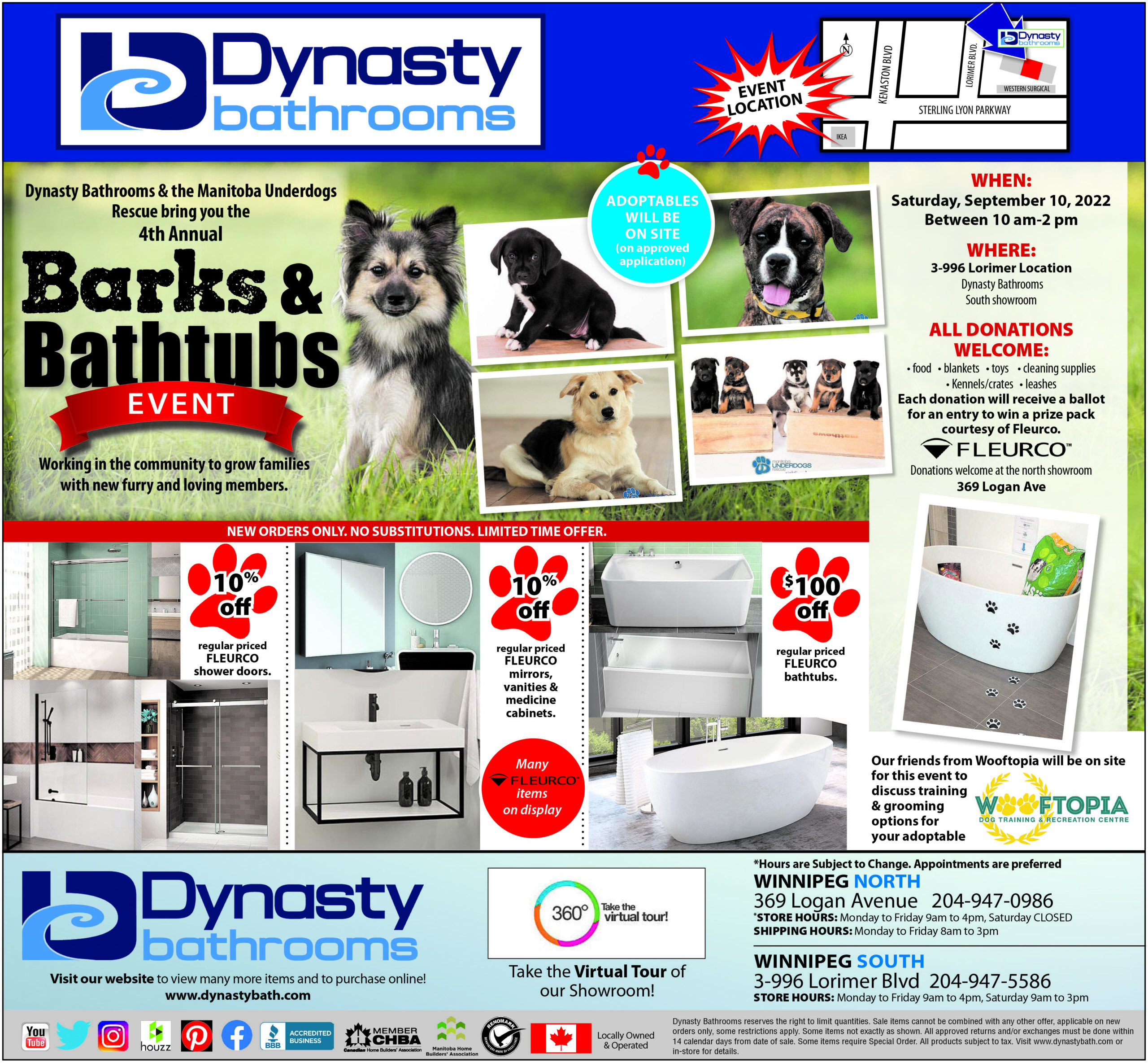 Barks and Bathtubs Ad Sept 8 2022