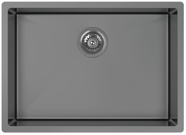 Zomodo CAC584-BK- Cayman, Lrg Single Sink - Undermount + Bottom Grid + Waste Cover, 16ga, R10