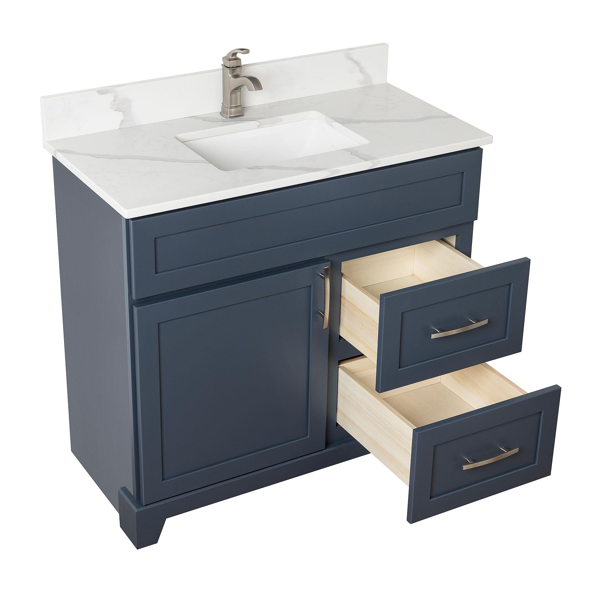 Stonewood Vanity and Countertop Combo Collection - Shallow Depth ...