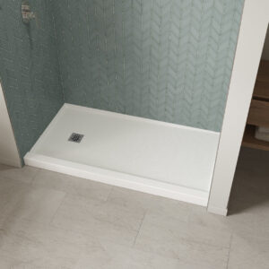 Maax B3X 6032 Acrylic Alcove Shower Base with Left-Hand Drain