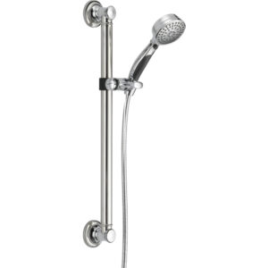 Delta ActivTouch 9-Setting Hand Shower with Traditional Slide Bar/Grab Bar