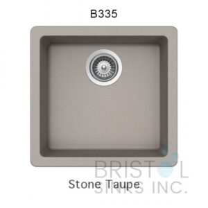 Bristol Small Virtuo Granite Single Bowl Undermount Kitchen Sink